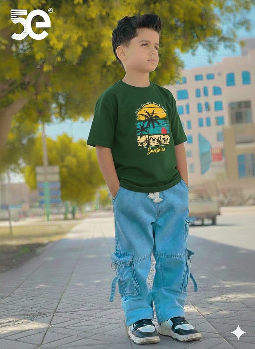 Boys Denim Pant and T-Shirt set