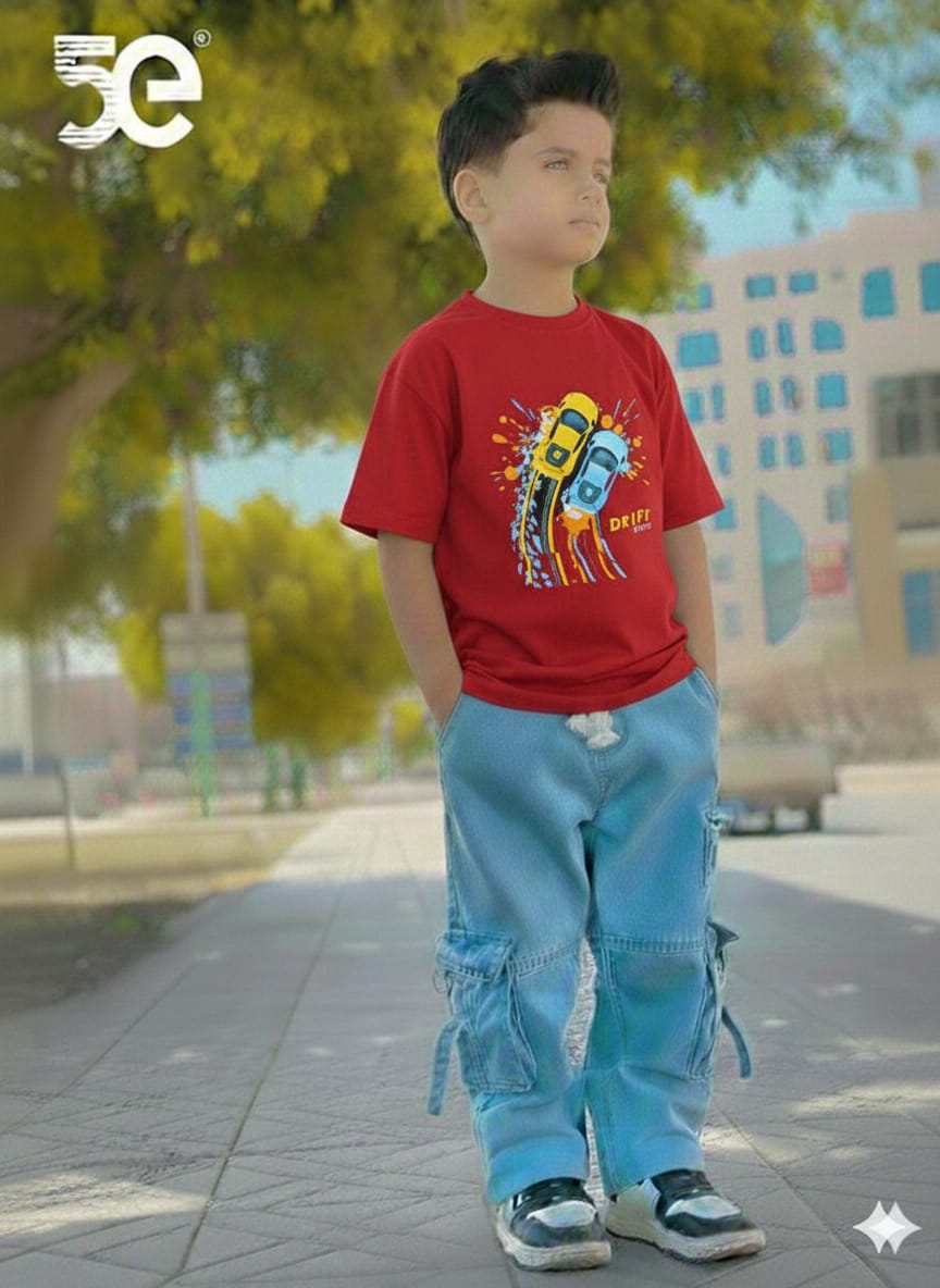 Boys Denim Pant and T-Shirt set