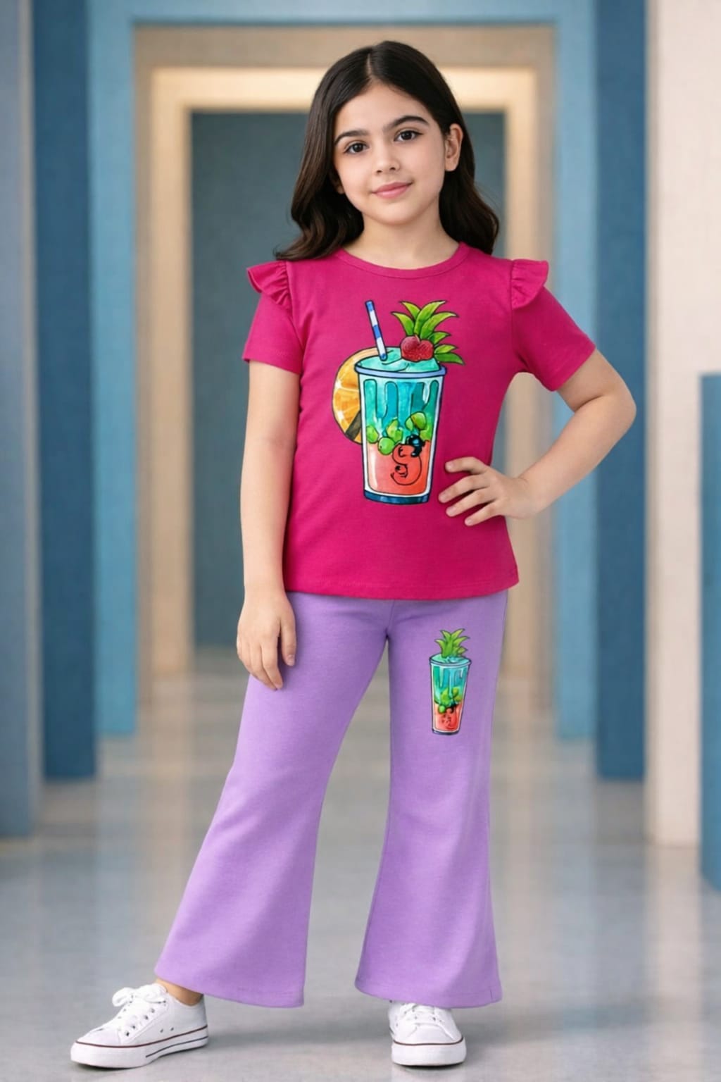 Half Sleeve T-shirt and Pant Set