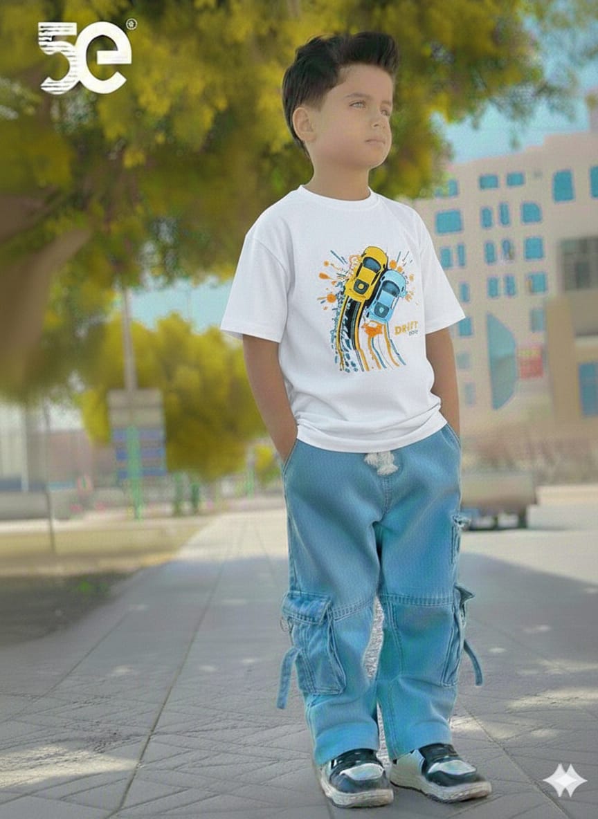 Boys Denim Pant and T-Shirt set