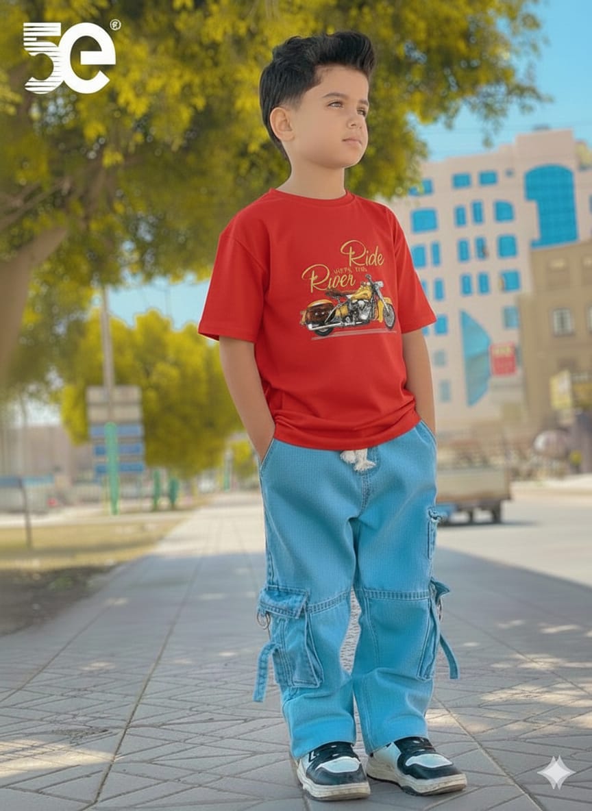Boys Denim Pant and T-Shirt set