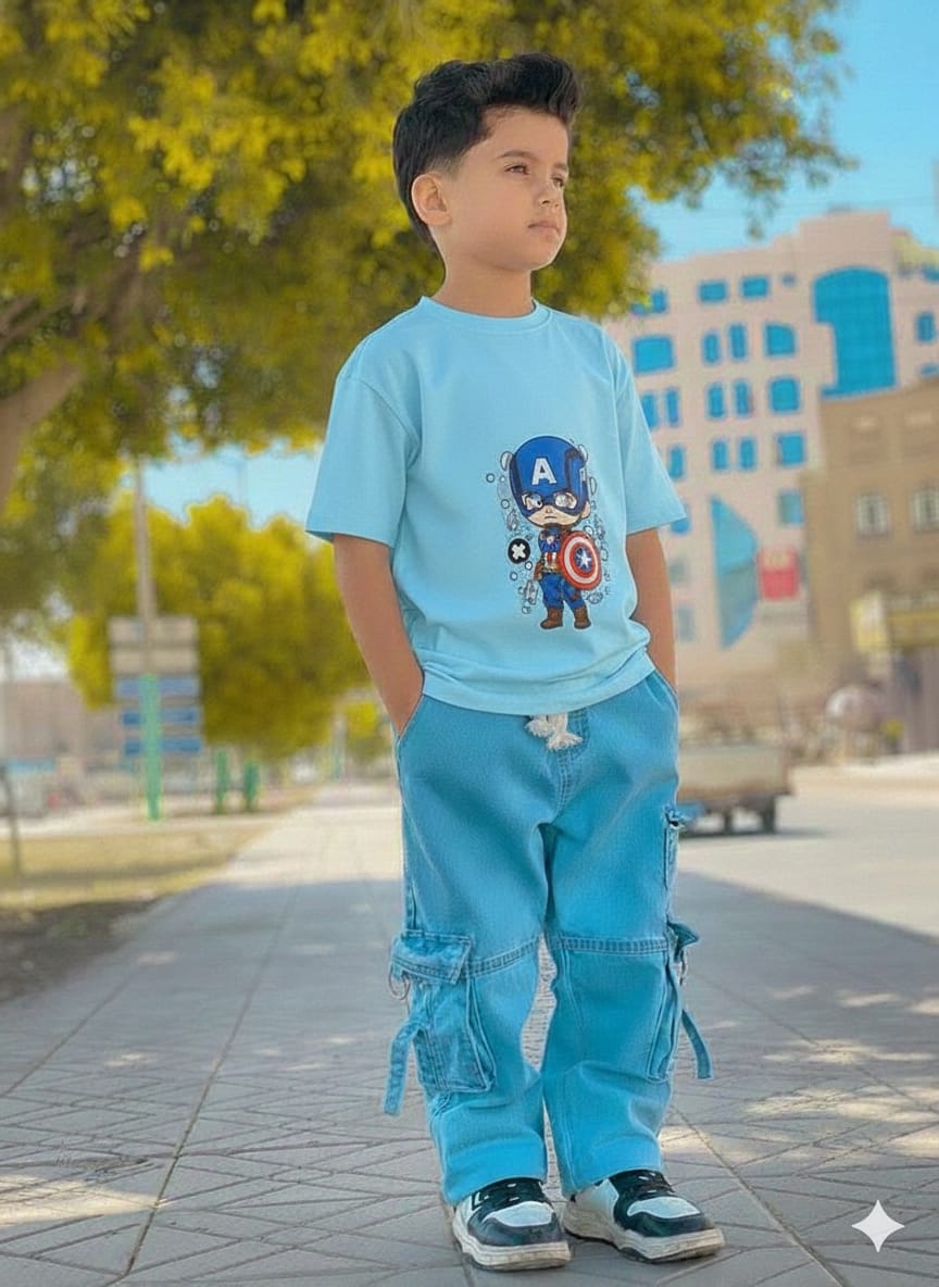 Boys Denim Pant and T-Shirt set
