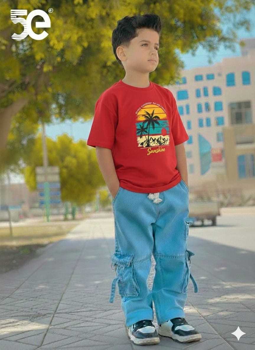 Boys Denim Pant and T-Shirt set