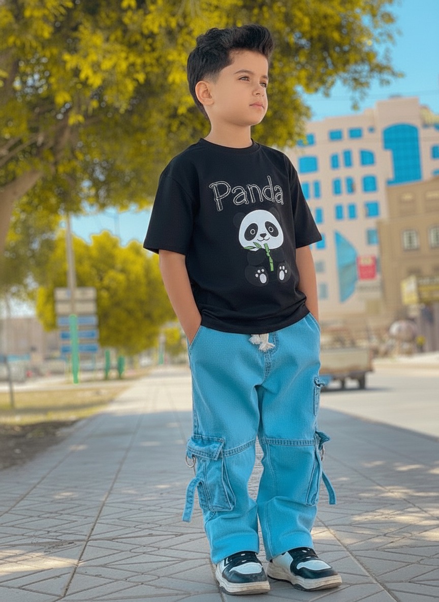 Boys Denim Pant and T-Shirt set ছবি 16