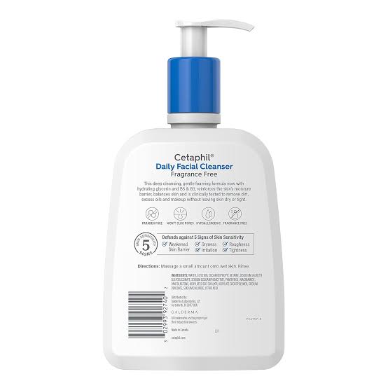 Cetaphil Daily Facial Cleanser Normal to Oily Skin- 473ml ছবি 3